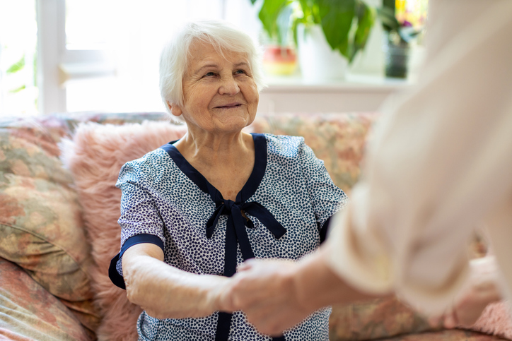 Elderly lady photo